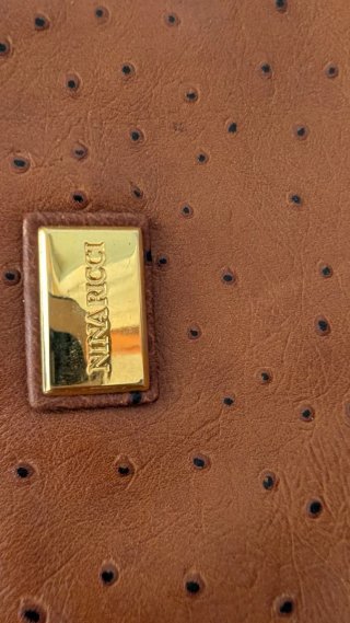 Bolso de viaje Nina Ricci piel marrón