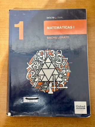 Libro Matemáticas Oxford 1 Bachillerato