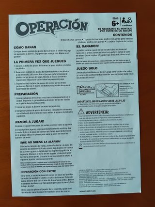 Operación Hasbro Gaming Juego de Mesa
