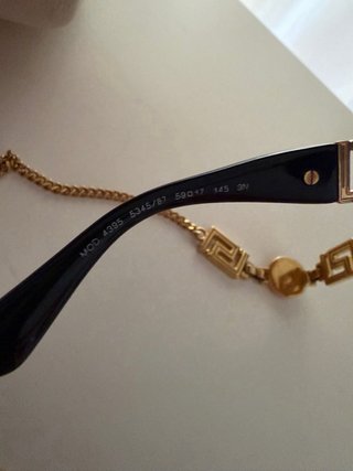 Gafas de Sol Versace Negras y Doradas