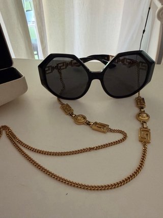 Gafas de Sol Versace Negras y Doradas