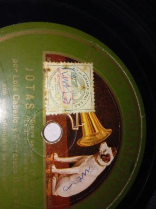 Disco Vinilo 78 RPM Gramófono Jotas AE 2188