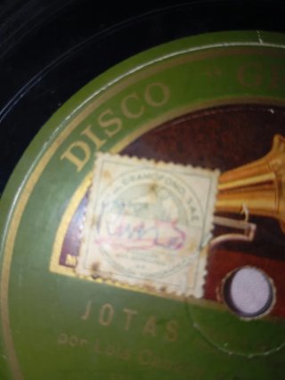 Disco Vinilo 78 RPM Gramófono Jotas AE 2188
