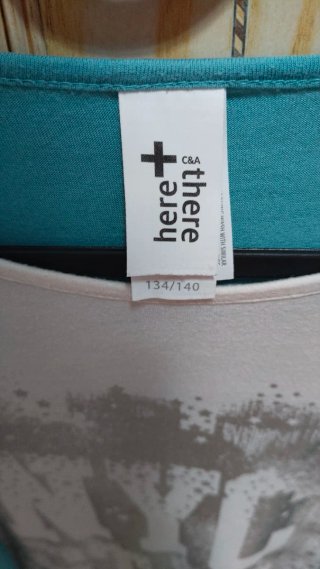 Camiseta Teal y Blanca NYC Star