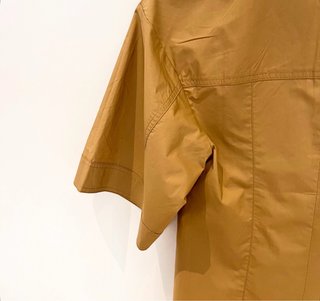 Camisa Mango Camel Manga Corta