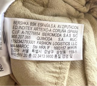 Pantalón corto short cargo Bershka Talla XS beige