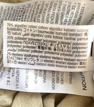 Pantalón corto short cargo Bershka Talla XS beige