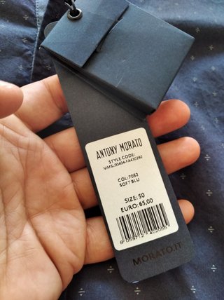 Camisa Antonio Morato Gris-Negro Estampada