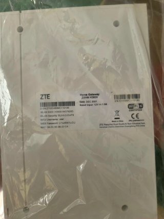 MODEM router ZTE ZXHN H3600 + alimentatore