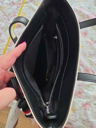 Bolso Desigual Negro y Blanco Grande