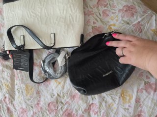 Bolso Desigual Negro y Blanco Grande