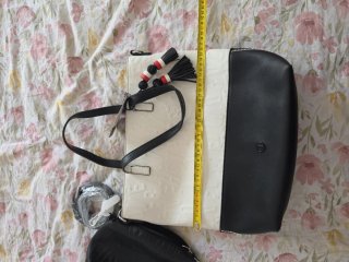 Bolso Desigual Negro y Blanco Grande