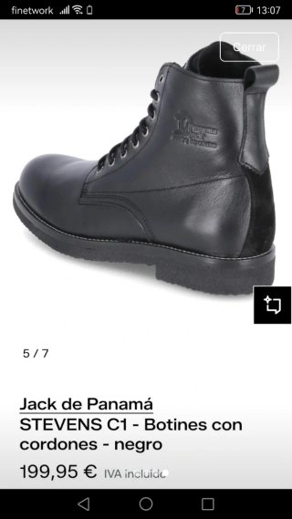 Botas Panama Jack Stevens C Negras