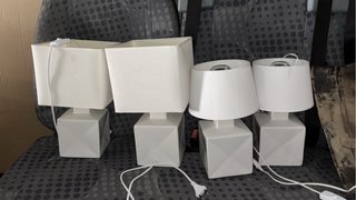 Lámparas de mesa blancas (Set de 4)
