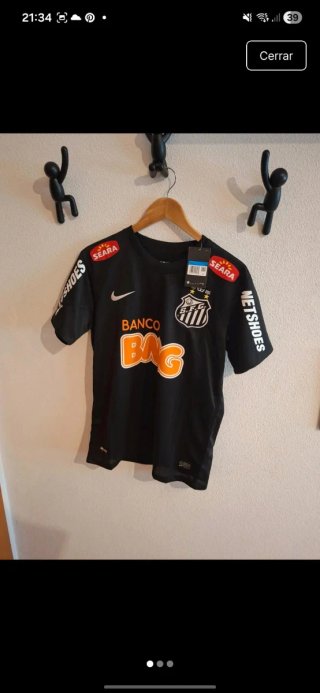 Camiseta Santos 12/13 Nike Negra