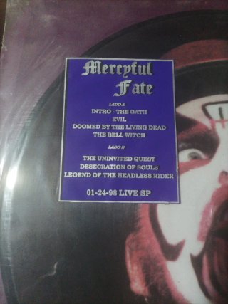 Vinilo Picture Disc Mercyful Fate Raro live 1998