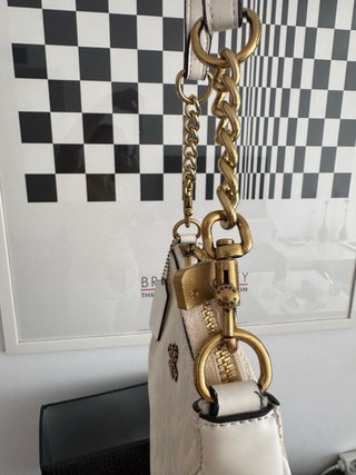 Bolso Coach Beige y Dorado