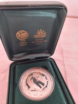 Moneda Conmemorativa Sidney 2000 Tiburón Blanco