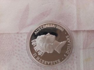 Moneda Conmemorativa Sidney 2000 Tiburón Blanco