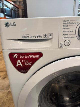 lavadora LG 9 kg A+++ Direct Drive 1400 RPM