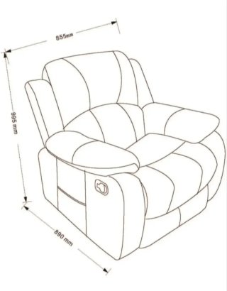 Astan Hogar Sillón Relax con Reclinación