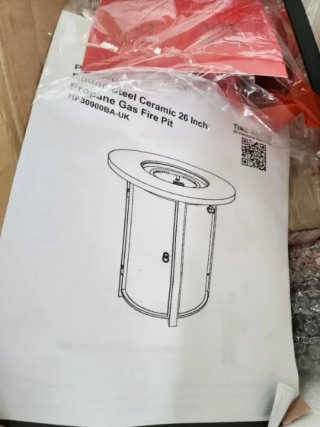 Peaktop by Teamson Quemador de mesa redondo