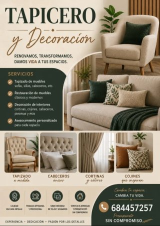 Tapicería y decoracion