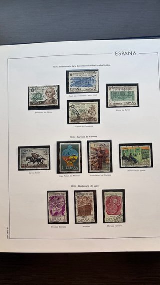 Colección Sellos España Álbum 1975-1986