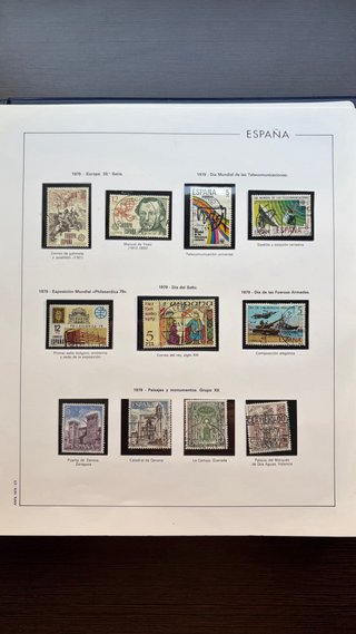 Colección Sellos España Álbum 1975-1986