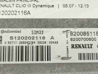 Renault 1231898 centralita motor s120202116a clio