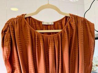 Vestido Mango Talla M Naranja