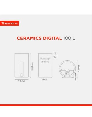 Termo de 100L Ceramica Digital Thermor