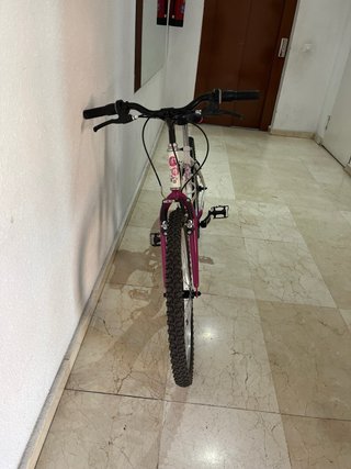 Bicicleta MTB Infantil 24 Blanca y Morada