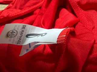 Maillot Baile Rojo Cuello Alto