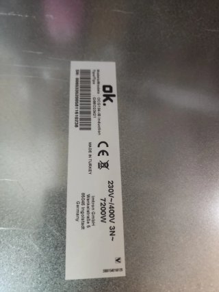 Vitrocerámica de inducción OK.