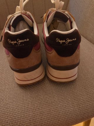 Zapatillas Pepe Jeans Mujer Marrón/Blanco