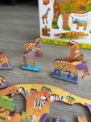 Puzzle Madera Ludattica Sabana 48 Piezas