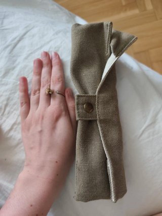 Cubiertos de bambú con bolsa