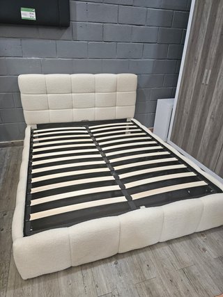 Cama Canapé Matrimonial Beige
