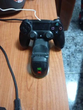 Cargador doble para mandos ps4 + base refrigerante
