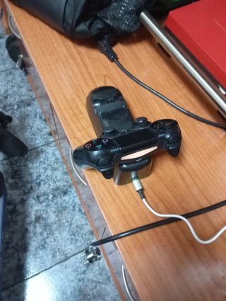 Cargador doble para mandos ps4 + base refrigerante