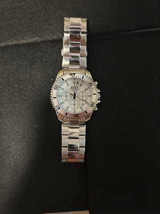 Reloj Bulova Plata y Blanco
