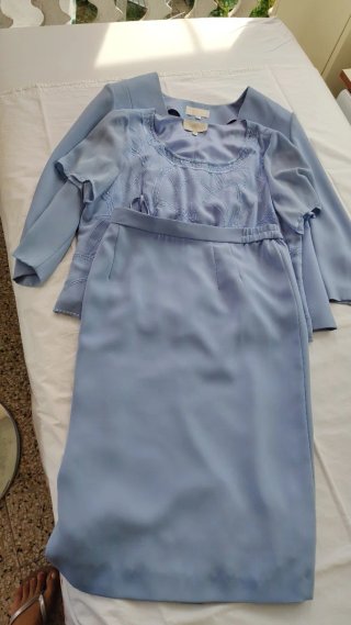 Completo tre pezzi blu