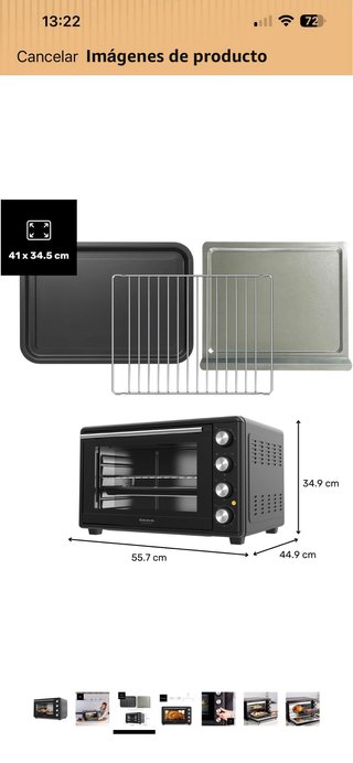 Horno Sobremesa Taurus 45L 2000W