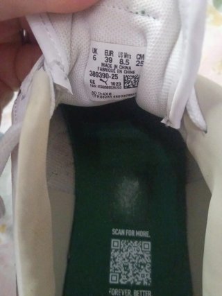 Botines Puma Talla 39 Blanco/Verde