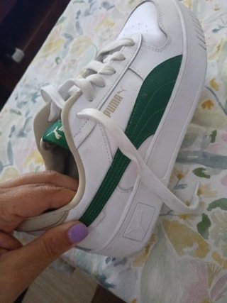 Botines Puma Talla 39 Blanco/Verde