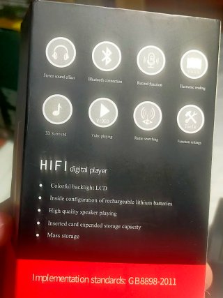 Reproductor MP3 con pantalla y adaptador SD