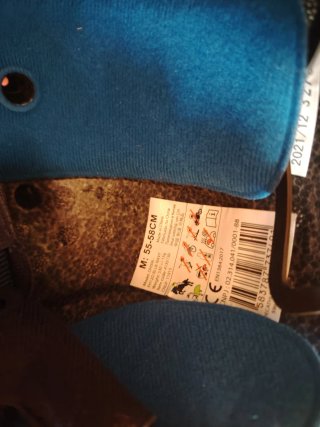 Casco de equitación azul