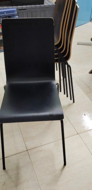 Sillas Ikea apilables madera y metal