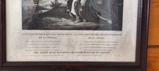 Grabado antiguo políglota SXIX